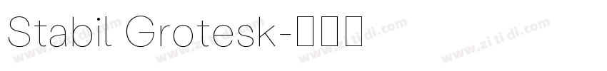 Stabil Grotesk字体转换